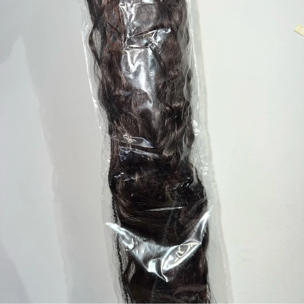 Wavy 26 in Ponytail Synthetic Ponytail Hair‎ Extensions Natural Black